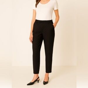 Juicy Couture Beverly Skinny Diamond print black pants